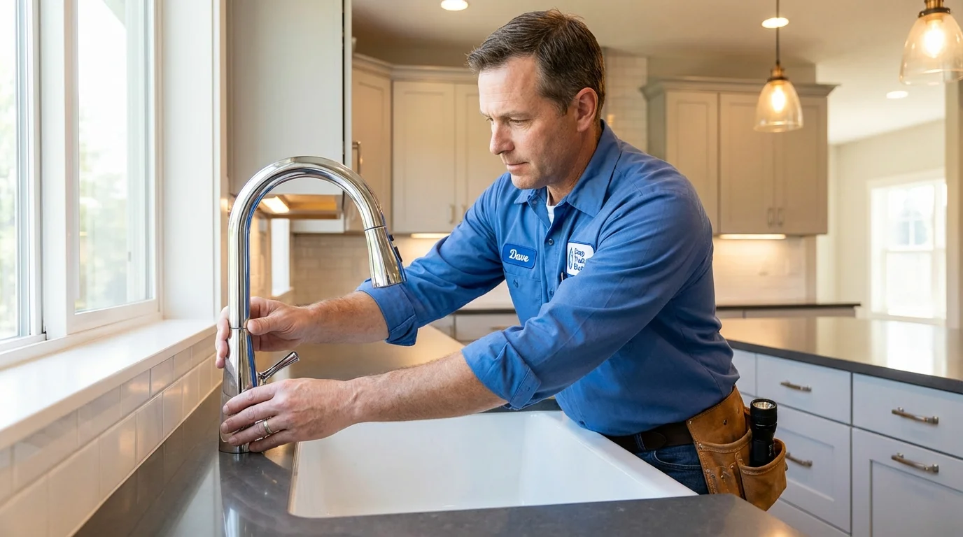 Kitchen faucet installation by Johns Plumbing LLC in Mayer